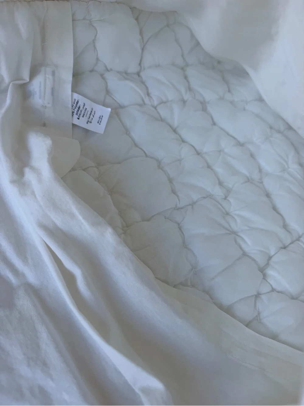 Pottery Barn Cozy Cloud 2-Piece King Sham Set Creamy White Cotton Chenille GUC